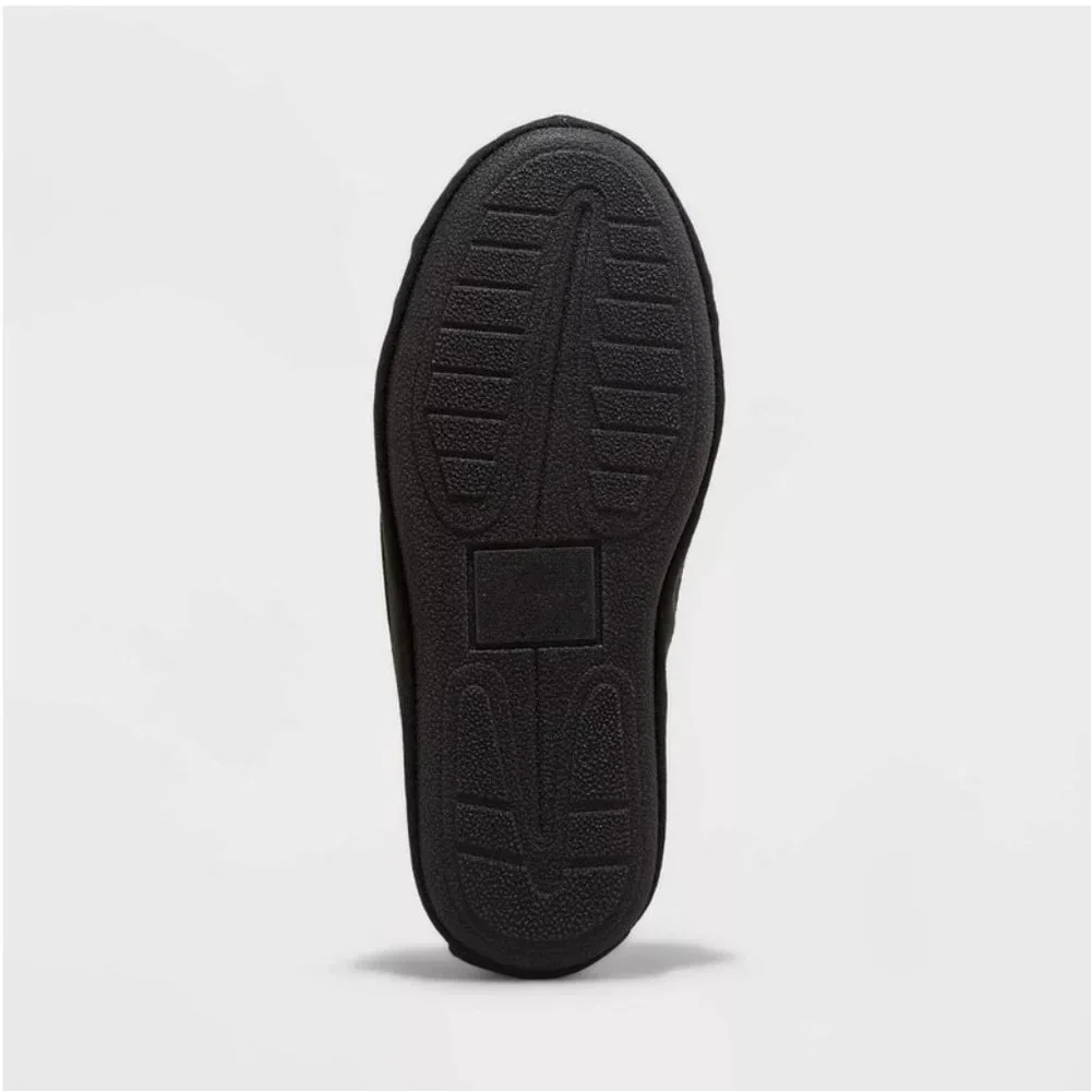 Boys' Lionel Moccasin Slippers Black - Cat & Jack™